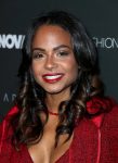 Christina Milian Sexy Boobs In Red Bra