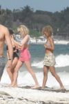 Elsa Hosk Sexy Blue Bikini