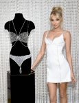 Elsa Hosk Sexy Body In Little White Dress