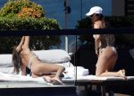 Emily Ratajkowski Perfect Ass In Thong Bikini