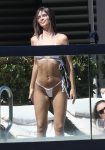 Emily Ratajkowski Sexy Tiny White Bikini