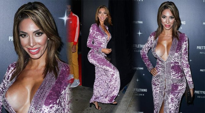 Farrah Abraham – Pantyless at PrettyLittleThing x Hailey Baldwin Launch Event