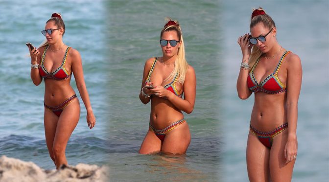 Francesca Brambilla – Bikini Candids in Miami