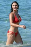 Hailee Lautenbach Sexy Red Bikini