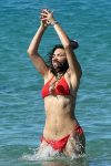 Hailee Lautenbach Sexy Red Bikini