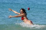 Hailee Lautenbach Sexy Red Bikini