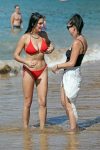 Hailee Lautenbach Sexy Red Bikini