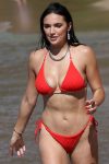 Hailee Lautenbach Sexy Red Bikini