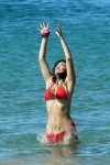 Hailee Lautenbach Sexy Red Bikini