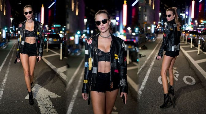 Josephine Skriver – Sexy Candids at Victoria’s Secret Headquarters in New York