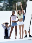 Josephine Skriver And Jasmine Tookes Sexy At The Beach