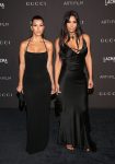 Kim Kardashian Sexy Cleavage In Black Dress