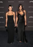 Kim Kardashian Sexy Cleavage In Black Dress