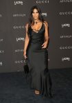 Kim Kardashian Sexy Cleavage In Black Dress