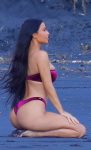 Kim Kardashian Sexy Curvy Body In Bikini