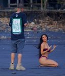 Kim Kardashian Sexy Curvy Body In Bikini