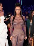 Kim Kardashian Sexy Sheer Dress