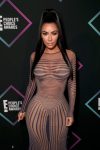Kim Kardashian Sexy Sheer Dress