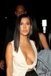 Kourtney Kardashian Braless Huge Cleavage