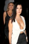 Kourtney Kardashian Braless Huge Cleavage
