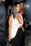 Kourtney Kardashian Braless Huge Cleavage