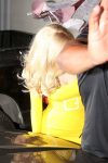 Kylie Jenner Sexy Tight Yellow Dress