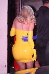 Kylie Jenner Sexy Tight Yellow Dress