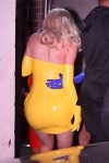 Kylie Jenner Sexy Tight Yellow Dress