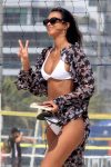 Lais Ribeiro Sexy White Bikini