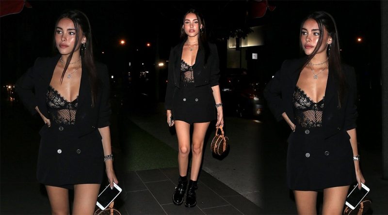 Madison Beer – See-Through Candids at BOA Steakhouse in West Hollywood