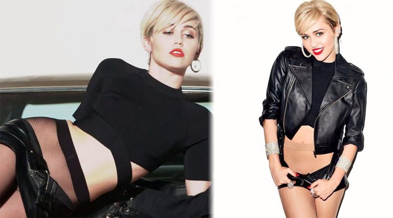Miley Cyrus – Golden Lady “Rock Your Legs” Pantyhose Photoshoot by Terry Richardson