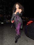 Rita Ora Braless Sheer Dress