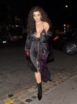 Rita Ora Braless Sheer Dress