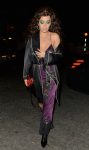Rita Ora Braless Sheer Dress