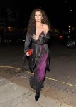 Rita Ora Braless Sheer Dress