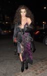 Rita Ora Braless Sheer Dress