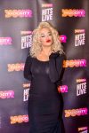 Rita Ora Sexy Black Sheer Dress