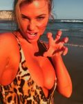 Samantha Hoopes Sexy Lowcut Swimsuit