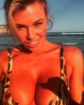 Samantha Hoopes Sexy Lowcut Swimsuit