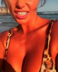 Samantha Hoopes Sexy Lowcut Swimsuit