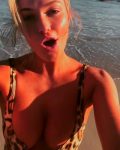 Samantha Hoopes Sexy Lowcut Swimsuit