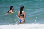Alessandra Ambrosio Sexy Blue Bikini