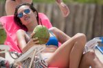 Alessandra Ambrosio Sexy Blue Bikini