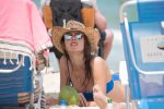 Alessandra Ambrosio Sexy Blue Bikini