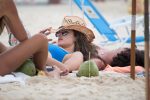 Alessandra Ambrosio Sexy Blue Bikini
