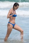 Alessandra Ambrosio Sexy Blue Bikini