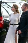 Amber Heard Sexy In White Dress