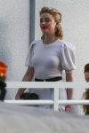 Amber Heard Sexy In White Dress
