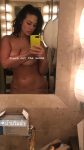 Ashley Graham Nude Covered Selfie