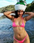 Barbara Palvin Sexy Santa In Bikini ()